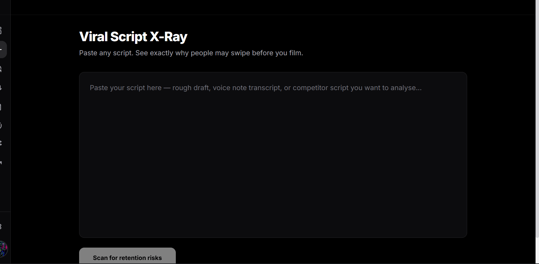 Script X-Ray Feature